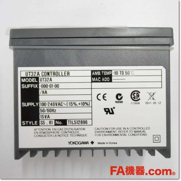 Japan (A)Unused,UT32A-000-01-00　ディジタル指示調節計 フルマルチ入力 AC100-240V 48*96mm ,Temperature Regulator (Other Manufacturers),Yokogawa