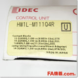 Japan (A)Unused,HW1L-M111Q4R φ22 照光押ボタンスイッチ 丸平形 1a1b AC/DC24V ,Illuminated Push Button Switch,IDEC 