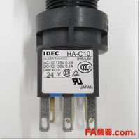 Japan (A)Unused,LA4L-M1C14W  φ16 照光押ボタンスイッチ 長角形3方向バリア付き 1c AC/DC24V ,Illuminated Push Button Switch,IDEC