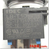 Japan (A)Unused,LBW7ML-M1T14G φ22.5 automatic switch AC/DC24V,Illuminated Push Button Switch,IDEC 