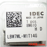 Japan (A)Unused,LBW7ML-M1T14G φ22.5 automatic switch AC/DC24V,Illuminated Push Button Switch,IDEC 