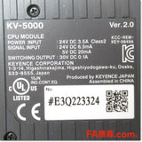 Japan (A)Unused,KV-5000 Ethernet 内蔵 CPUユニット Ver.2.0,CPU Module,KEYENCE
