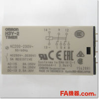 Japan (A)Unused,H3Y-2 AC200-230V 10s timer,Timer,OMRON 