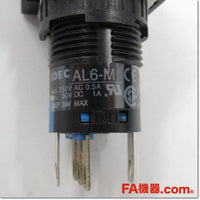 Japan (A)Unused,AL6H-M14PW φ16 照光押ボタンスイッチ 長角形 1c AC/DC24V,Illuminated Push Button Switch,IDEC 