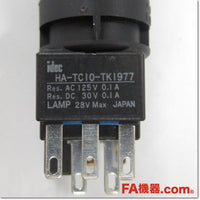 Japan (A)Unused,HA2L-M1C14AF-TK1977 φ16 照光押しボタンスイッチ 正角形 1c AC/DC24V,Illuminated Push Button Switch,IDEC