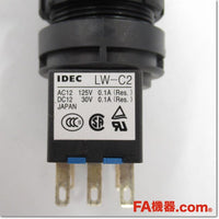 Japan (A)Unused,LW2B-M1C2LA φ22 押ボタンスイッチ 正角形 2c,Push-Button Switch,IDEC 