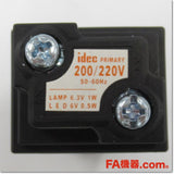 Japan (A)Unused,HW1P-1M2W φ22 パイロットライト 丸平形 記名式 LED照光 AC200/220V,Indicator <Lamp>,IDEC