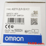 Japan (A)Unused,A22TK-2LR-02-K01 セーフティ・キーセレクタスイッチ 2b 2ノッチ  左抜け,Selector Switch,OMRON