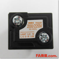 Japan (A)Unused,HW1P-1M2W φ22 パイロットライト 丸平形 記名式 LED照光 AC200/220V,Indicator <Lamp>,IDEC