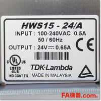 Japan (A)Unused,HWS15-24/ADIN 24V 0.65A DIN,DC24V Output,TDK 