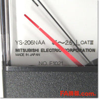 Japan (A)Unused,YS-206NAA 5A 0-60-180A 60/5A BR Ammeter,MITSUBISHI,Ammeter,MITSUBISHI 