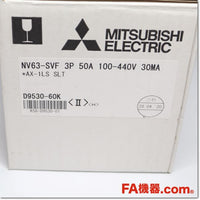 Japan (A)Unused,NV63-SVF 3P 50A 30mA AX-1LS SLT Japanese equipment,Earth Leakage Breaker 3-Pole,MITSUBISHI 