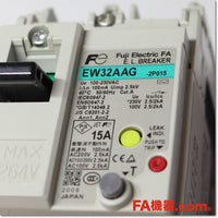 Japan (A)Unused,EW32AAG-2P015 漏電遮断器 2P 15A 100mA,Earth Leakage Circuit Breaker 2-Pole,Fuji