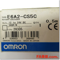 Japan (A)Unused,E6A2-CS5C 360P/R 0.5m ロータリエンコーダ インクリメンタル形 外径φ25 DC12-24V,Rotary Encoder,OMRON