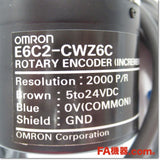 Japan (A)Unused,E6C2-CWZ6C 2000P/R 2m ロータリエンコーダ インクリメンタル形 外径φ50 DC5-24V,Rotary Encoder,OMRON