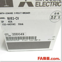 Japan (A)Unused,NV63-CV 3P 40A 30mA 漏電遮断器,Earth Leakage Breaker 3-Pole,MITSUBISHI 