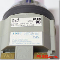 Japan (A)Unused,ALN22211DNW φ30 照光押ボタンスイッチ 突形 1a1b AC/DC24V,Illuminated Push Button Switch,IDEC 