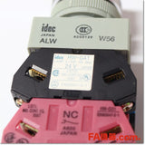 Japan (A)Unused,ALW22211DG φ22 照光押ボタンスイッチ 突形 1a1b AC/DC24V,Illuminated Push Button Switch,IDEC 