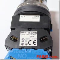 Japan (A)Unused,ALFN22220DNR φ30 automatic switch AC/DC24V,Illuminated Push Button Switch,IDEC 