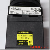 Japan (A)Unused,AR22E0L-10M3S φ22 照光押しボタンスイッチ 突形 1a AC200-220V,Illuminated Push Button Switch,Fuji