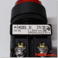 Japan (A)Unused,AR22E0L-11E3R φ22 照光押しボタンスイッチ 突形 1a1b AC/DC24V,Illuminated Push Button Switch,Fuji 