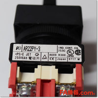 Japan (A)Unused,AR22PY-311B φ22 セレクタスイッチ 1a1b 3ノッチ 各位置停止,Selector Switch,Fuji