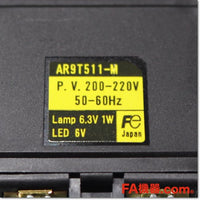 Japan (A)Unused,AR22G9L-20M3W φ22 照光押しボタンスイッチ 透明フルガード形 2a AC200-220V,Illuminated Push Button Switch,Fuji