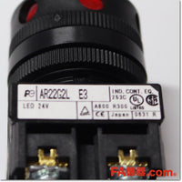 Japan (A)Unused,AR22G2L-01E3R φ22 automatic switch 1b AC/DC24V,Illuminated Push Button Switch,Fuji 