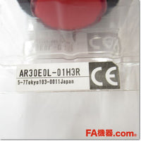 Japan (A)Unused,AR30E0L-01H3R φ30 照光押しボタンスイッチ 突形 1b AC100-110V,Illuminated Push Button Switch,Fuji