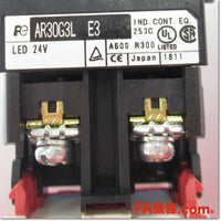 Japan (A)Unused,AR30G3L-11E3R φ30 照光押しボタンスイッチ フルガード形 1a1b AC/DC24V,Illuminated Push Button Switch,Fuji 