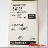 Japan (A)Unused,SW-03 AC100V 0.36-0.54A 1b  電磁開閉器,Irreversible Type Electromagnetic Switch,Fuji