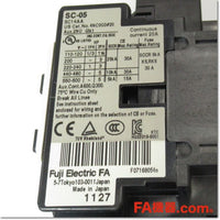 Japan (A)Unused,SW-05 AC200V 0.48-0.72A 2a 電磁開閉器,Irreversible Type Electromagnetic Switch,Fuji 