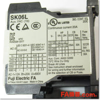 Japan (A)Unused,SK06LW-E01K1P4 DC24V 1.4-2.1A 1b 電磁開閉器,Electromagnetic Contactor,Fuji