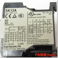 Japan (A)Unused,SK12AR-210W AC200V 1a×2 可逆形電磁接触器,Irreversible Type Electromagnetic Switch,Fuji
