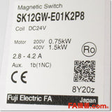 Japan (A)Unused,SK12GW-E01K2P8 DC24V 2.8-4.2A 1b 電磁開閉器,Irreversible Type Electromagnetic Switch,Fuji