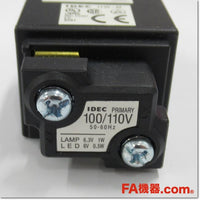 Japan (A)Unused,HW1P-2H2W φ22 LED AC100V,Indicator<lamp> ,IDEC </lamp>