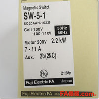 Japan (A)Unused,SW-5-1 AC100V 7-11A 2b 電磁開閉器,Irreversible Type Electromagnetic Switch,Fuji