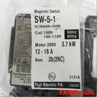 Japan (A)Unused,SW-5-1 AC100V 12-18A 2b 電磁開閉器,Irreversible Type Electromagnetic Switch,Fuji