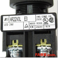 Japan (A)Unused,AR22V0L-03E3R φ22 非常停止用照光押しボタンスイッチ AC/DC24V 3b,Emergency Stop Switch,Fuji