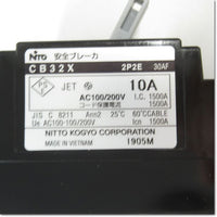 Japan (A)Unused,CB32X 2P 10A 安全ブレーカ,Peripherals / Low Voltage Circuit Breakers And Other,NITTO 