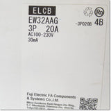 Japan (A)Unused,EW32AAG-3P020 4B 漏電遮断器 3P 20A 30mA,Earth Leakage Breaker 3-Pole,Fuji