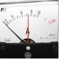 Japan (A)Unused,FSN-80 交流電流計 0-10-30A ダイレクト計器 3倍延長 赤針付,Ammeter,Fuji
