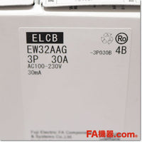 Japan (A)Unused,EW32AAG-3P030 4B Japanese 3P 30A 30mA,Earth Leakage Breaker 3-Pole,Fuji 