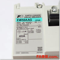 Japan (A)Unused,EW50AAG-3P040 4B 漏電遮断器 3P 40A 30mA,Earth Leakage Breaker 3-Pole,Fuji