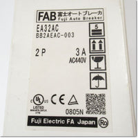 Japan (A)Unused,EA32AC 2P 3A オートブレーカ,MCCB 2-Pole,Fuji 