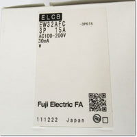 Japan (A)Unused,EW32AFC-3P015 漏電遮断器 3P 15A 30mA 補助スイッチ付き,Earth Leakage Breaker 3-Pole,Fuji