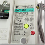 Japan (A)Unused,EW32AFC-2P015 漏電遮断器 2P 15A 15mA 補助スイッチ付き,Earth Leakage Circuit Breaker 2-Pole,Fuji