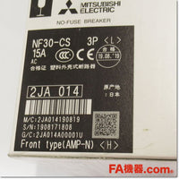 Japan (A)Unused,NF30-CS 3P 15A  ノーヒューズ遮断器,MCCB 3 Poles,MITSUBISHI