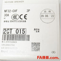 Japan (A)Unused,NF32-CVF 3P 30A ノーヒューズ遮断器,MCCB 3 Poles,MITSUBISHI