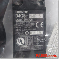 Japan (A)Unused,D4GS-N4R-5 スリムタイプセーフティ・ドアスイッチ 3NC接点 5m,Safety (Door / Limit) Switch,OMRON